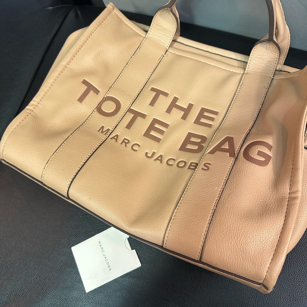 MJ Leather Tote Bag